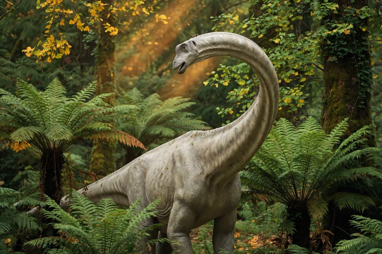 Mamenchisaurus constructus, a Chinese sauropod with a proportionally enormous neck