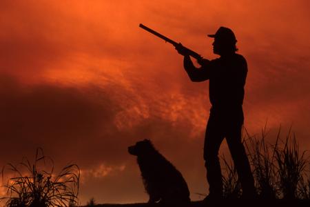Hunters entering the forest, poaching is one of the biggest threats to gorillas