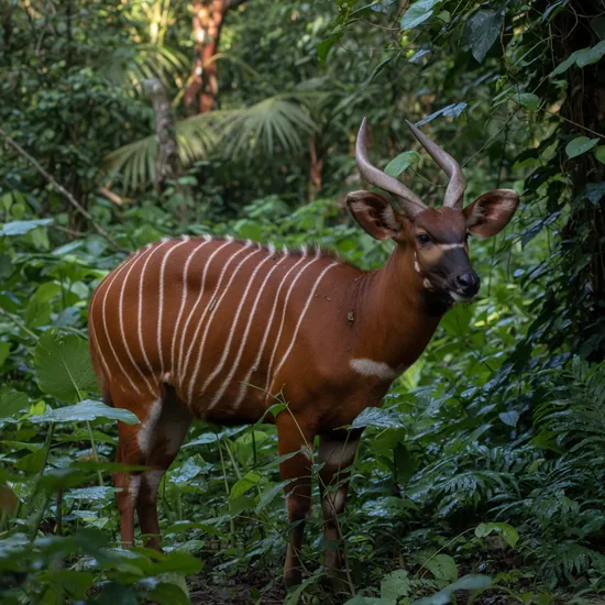 Bongo antelope close-up