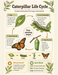 Caterpillar Life Cycle: Life cycle page