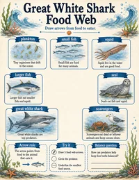 Ocean food chain worksheet