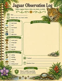 Jaguar observation log