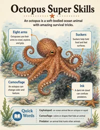 Octopus facts infographic