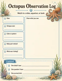 Octopus observation log