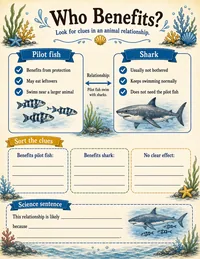 Symbiosis benefits worksheet