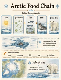 Arctic food chain worksheet