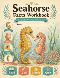 Seahorse Facts printable workbook