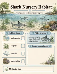 Shark nursery habitat worksheet