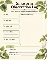 Silkworm observation log