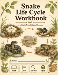 Snake Life Cycle printable workbook
