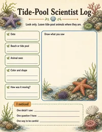 Tide-pool scientist observation page