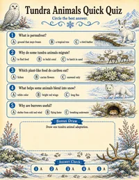 Tundra animals quick quiz